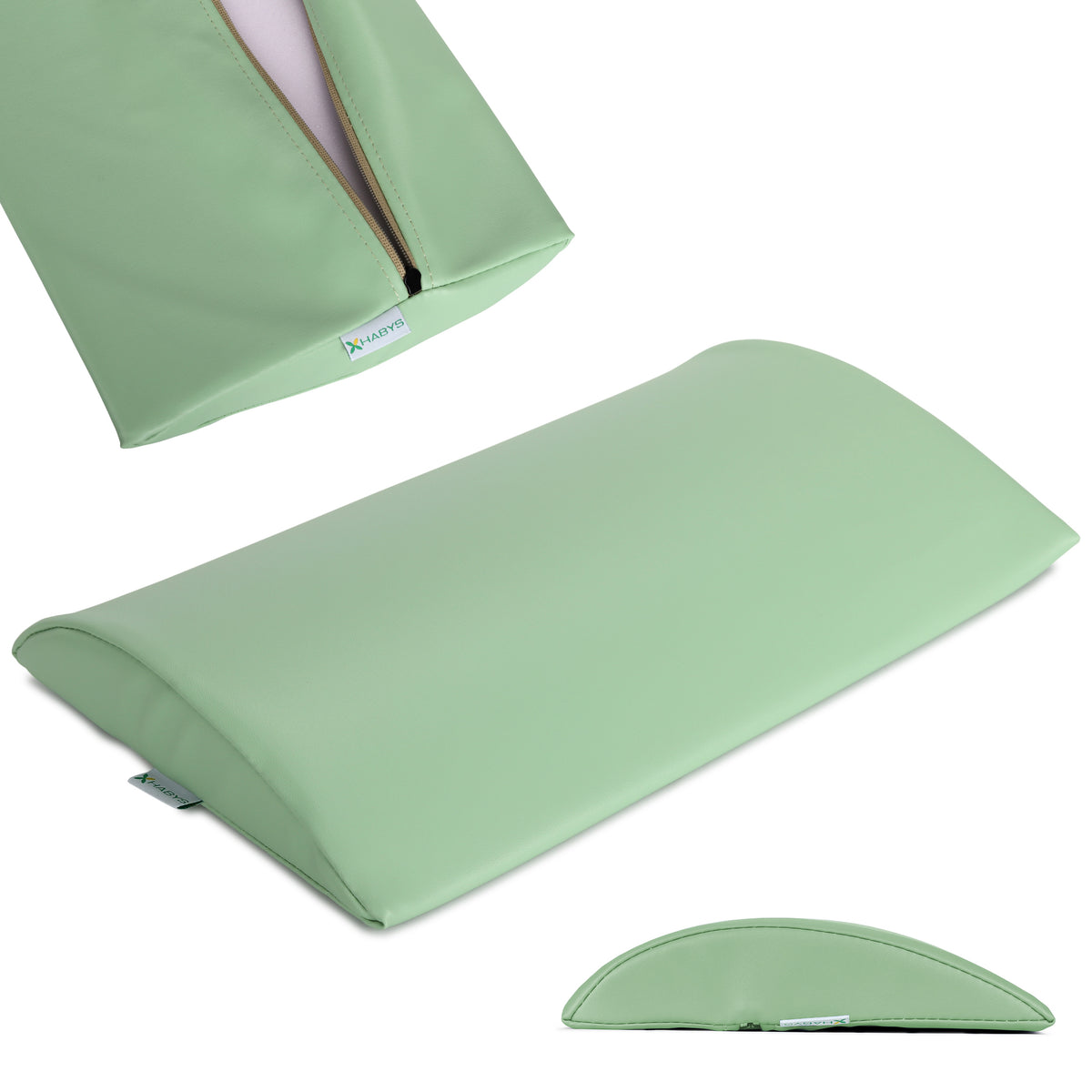 Lenden-Halbrolle für Massage | 40x25x5 | Polsterung Vinyl Flex
