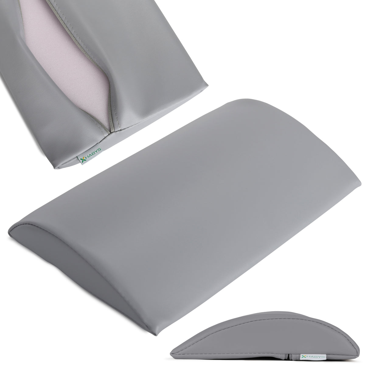 Lenden-Halbrolle für Massage | 40x25x5 | Polsterung Vinyl Flex