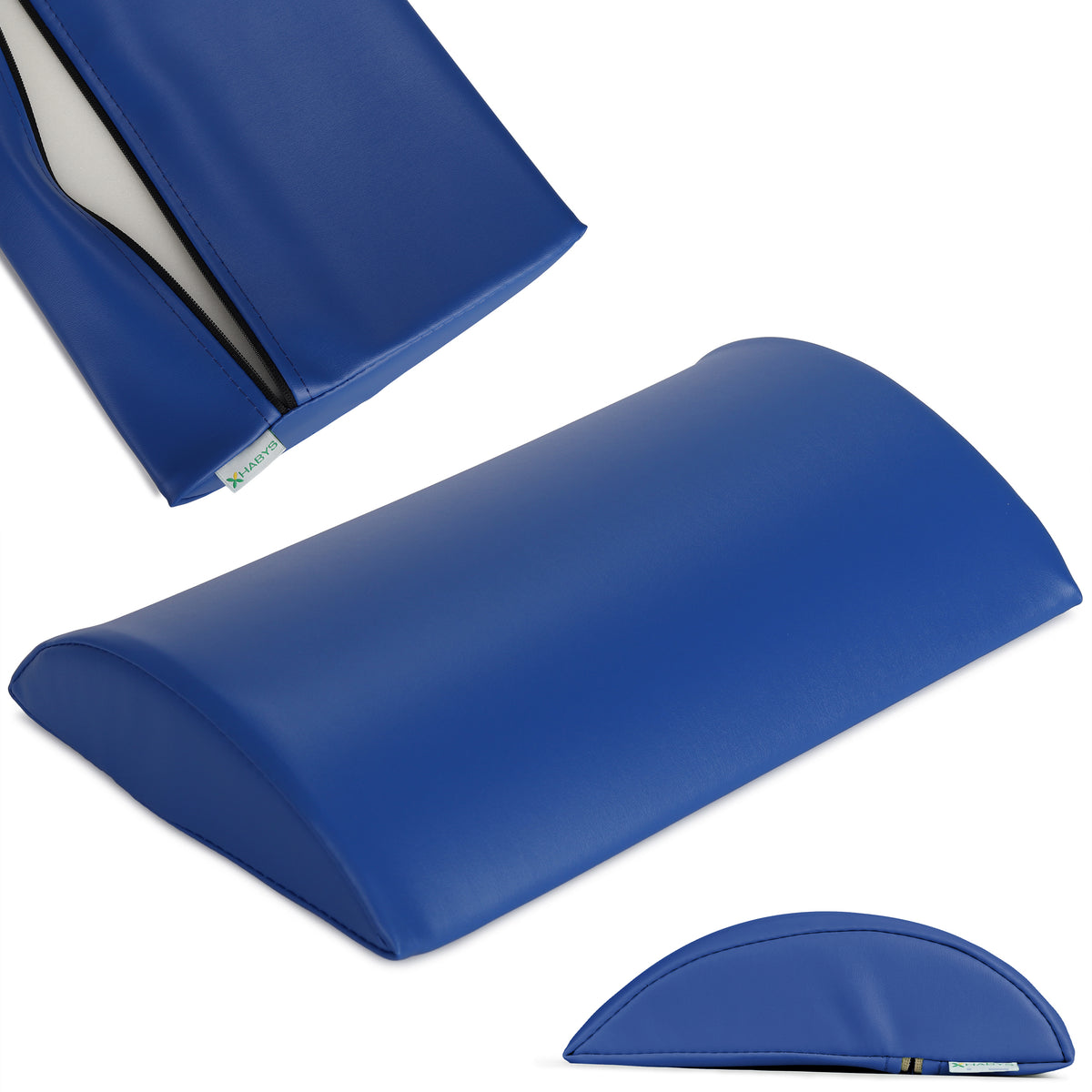 Lenden-Halbrolle für Massage | 40x25x7 | Polsterung Vinyl Flex