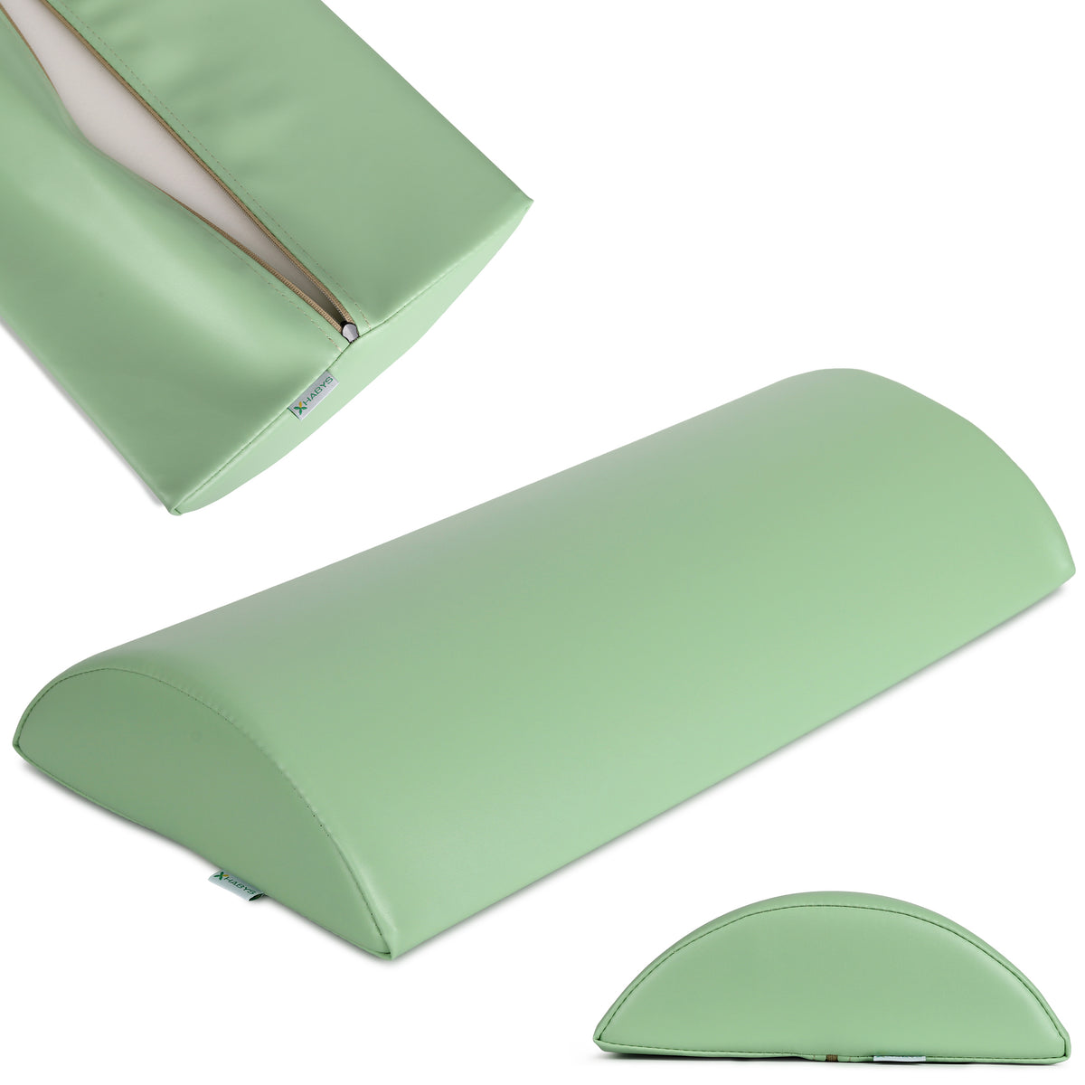 Halbrolle für Massage 60x30x15 | unter die Füße oder das Knie | Polsterung Vinyl Flex