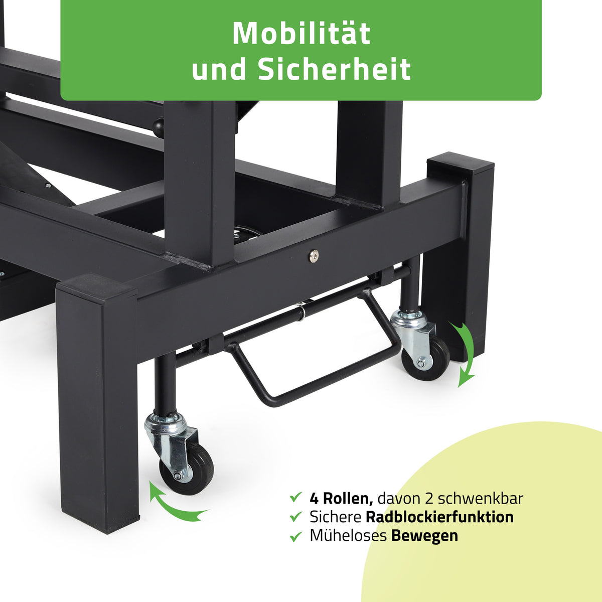 Set Therapieliege Elektrisch Fortis 4 Ergo + Massagepistole Dynamic Pro + Vollrolle 15x60 + Vliesstoff-Unterlage auf Rolle