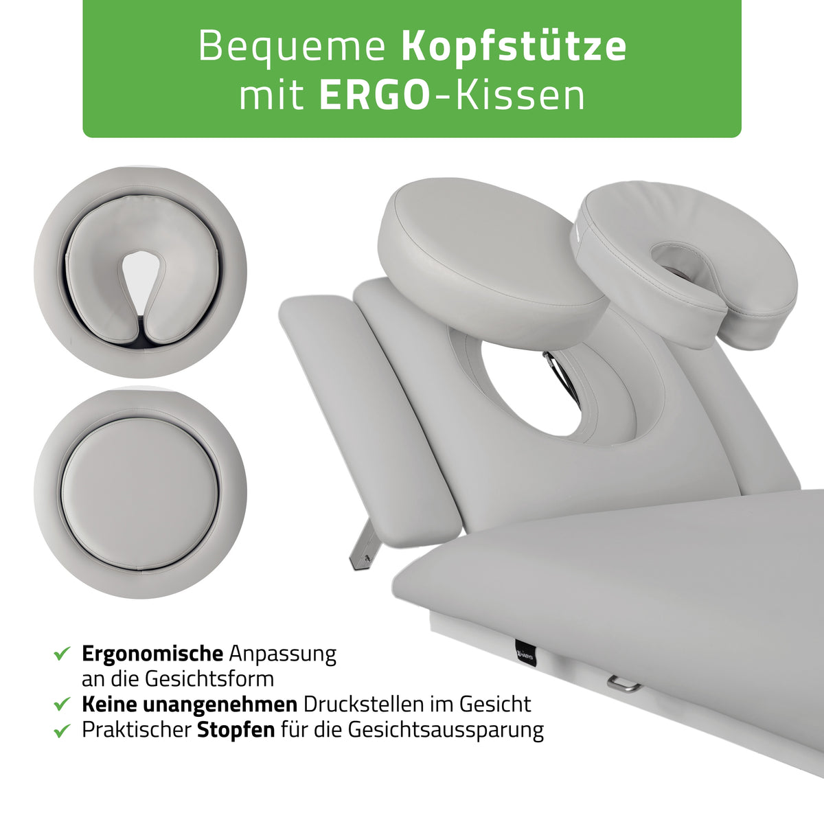 Set Therapieliege Elektrisch Fortis 5 Ergo + Massagepistole Dynamic Pro + Vollrolle 15x60 + Vliesstoff-Unterlage auf Rolle