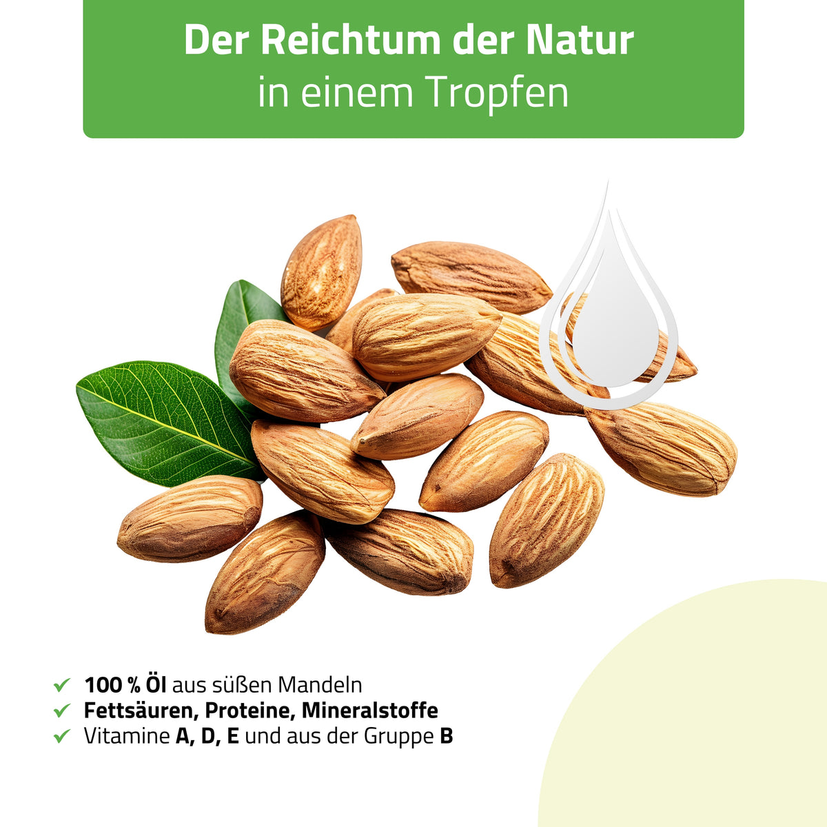 Massageöl Nature Sweet Almond | 500 ml mit Pumpe