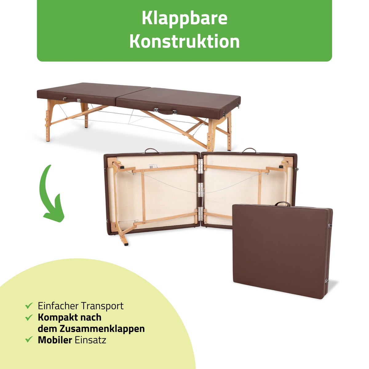 Massageliege Klappbar NIRO | Thaimassageliege 80 cm