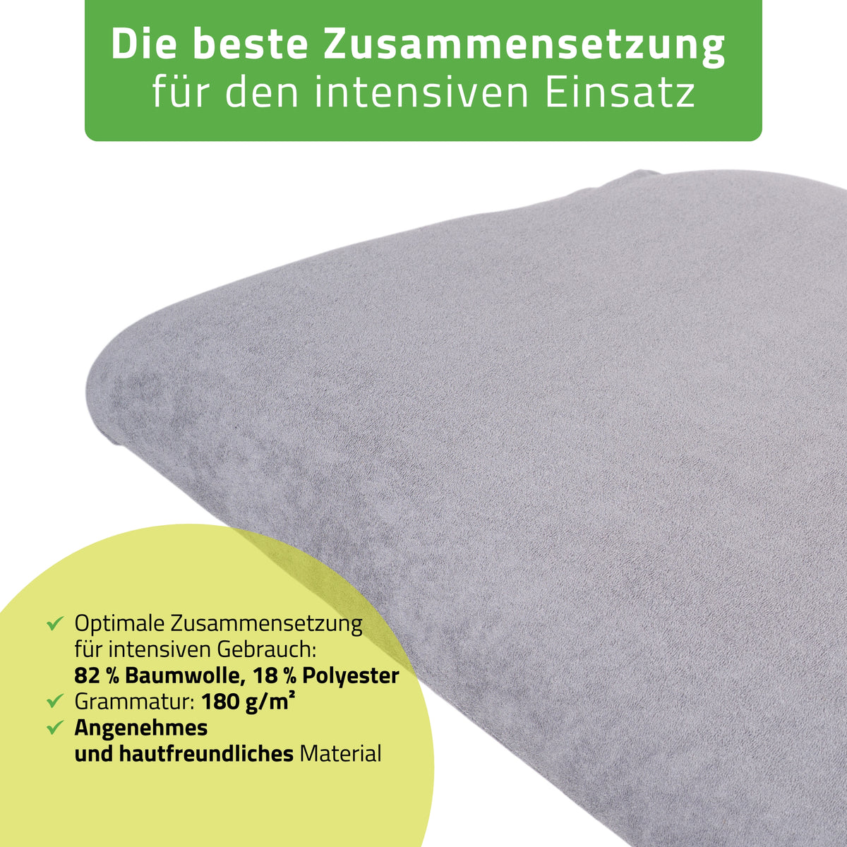 Frottee Bezug mit Gummizug und Schnüren für Kosmetikliege
