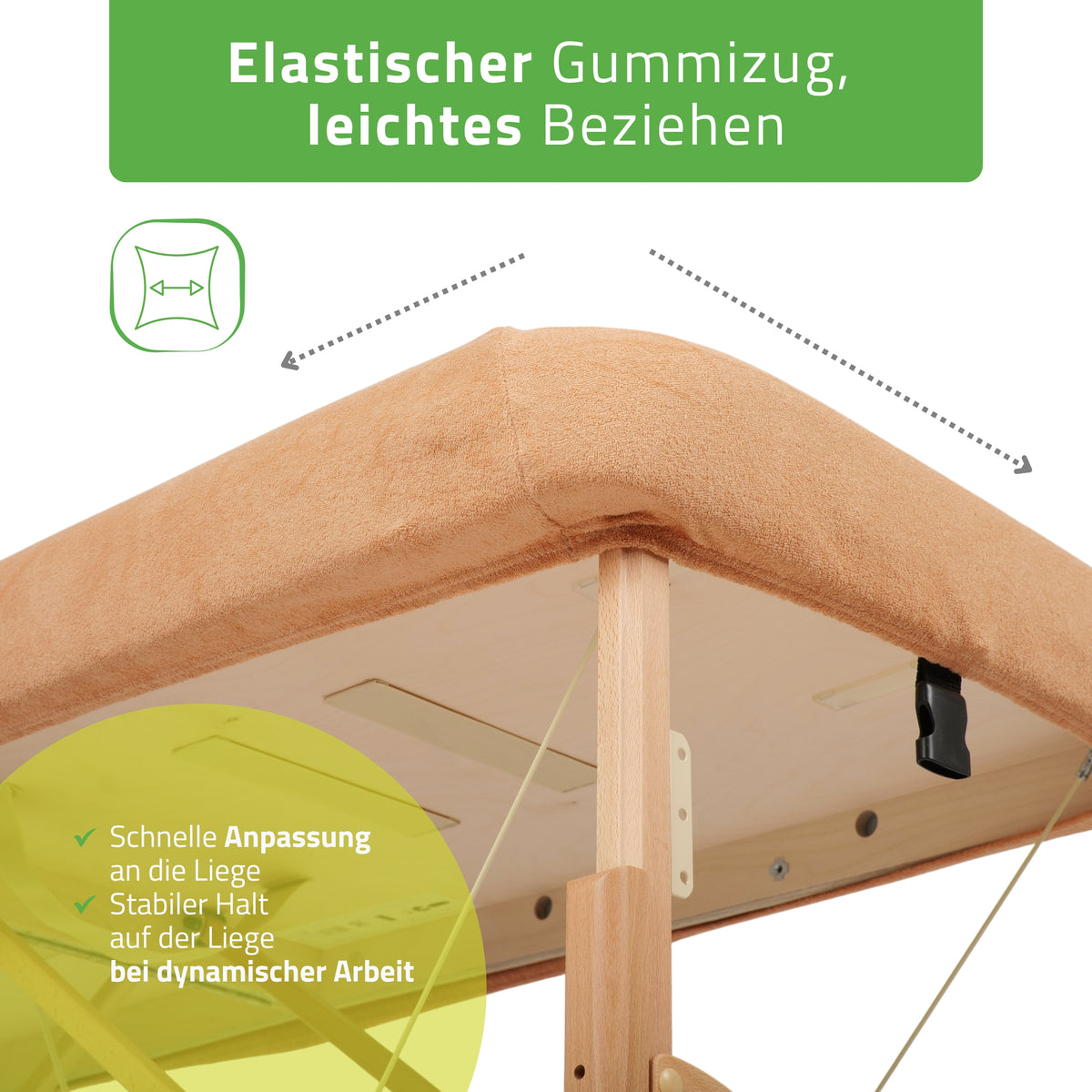 Set | Einteiliges Frottee Spannlaken für klappbare Massageliegen 70-75/180-185 | + Frottee-Bezug für die Kopfstütze