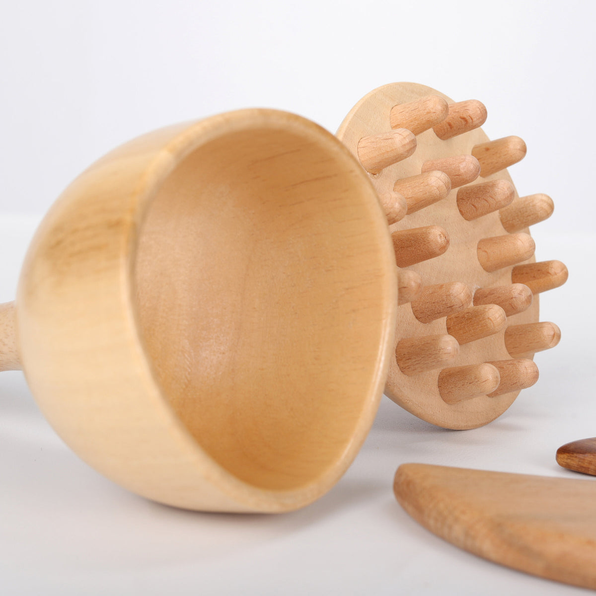 Holz-Massagewerkzeug-Set | 4-teilig