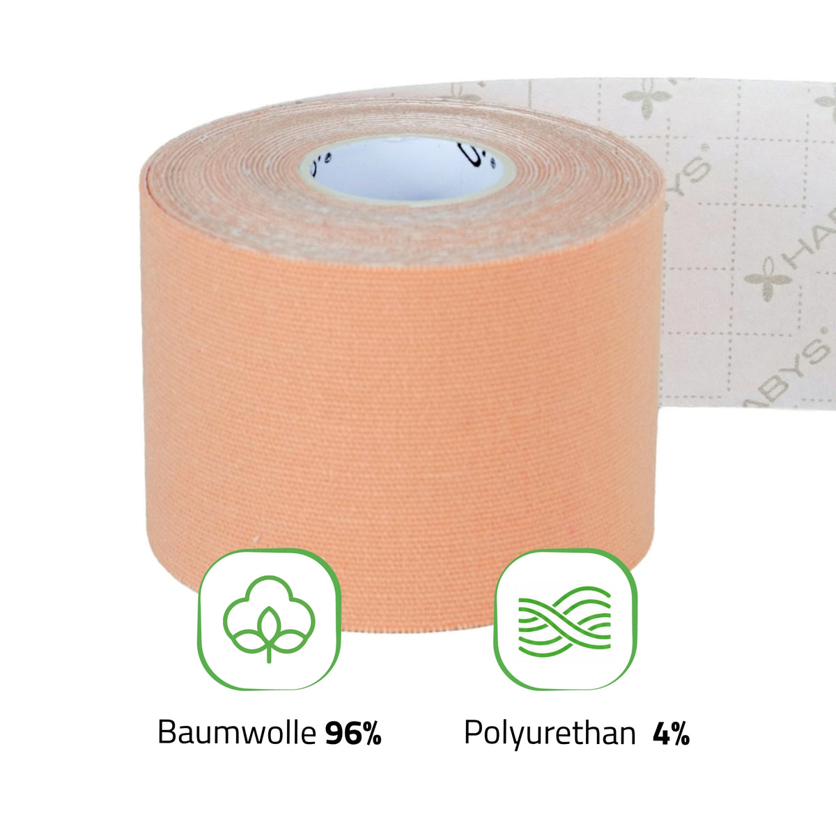 Habys Kinesiologie Tape Standard | elastisches Tape | 5cm × 5m