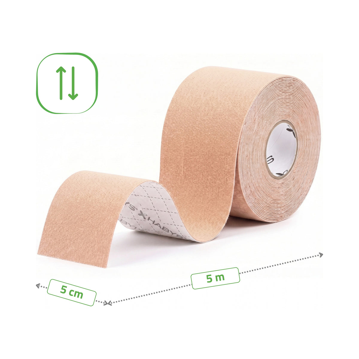 Habys Kinesiologie Tape Gesicht | elastisches Tape | 5cm × 5m | Face