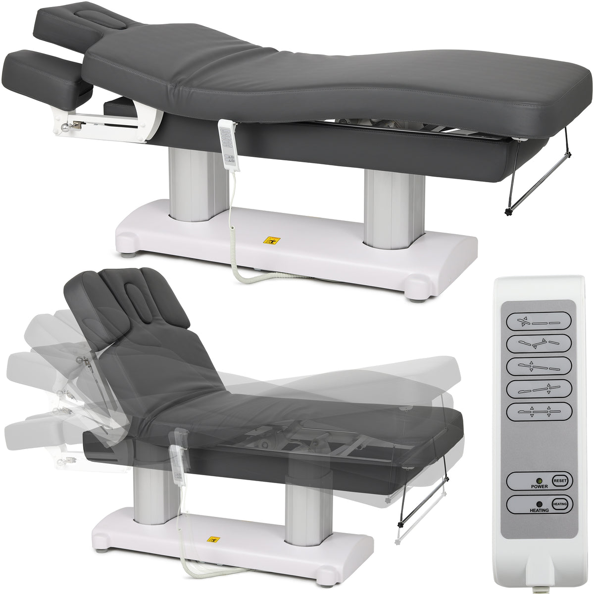 Massageliege Elektrisch mit Heizung Gemini Flex | Handfernbedienung | 4 - Motoren