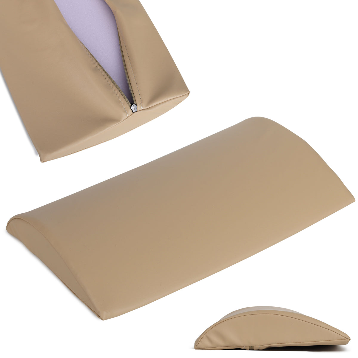 Lenden-Halbrolle für Massage | 40x25x5 | Polsterung Soft Touch