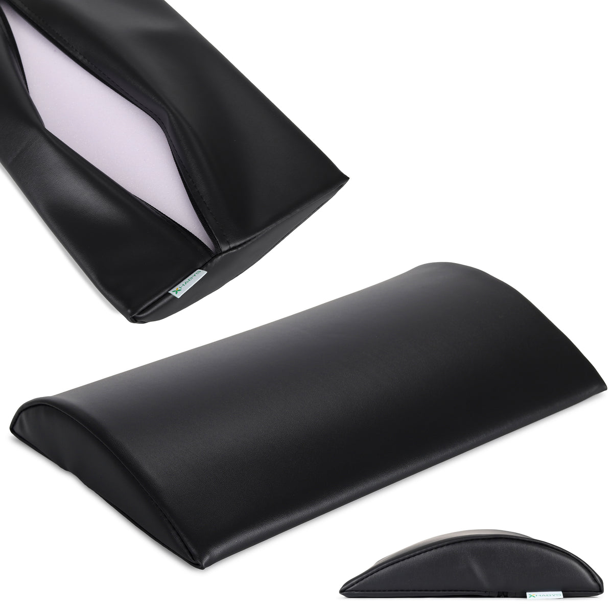 Lenden-Halbrolle für Massage | 40x25x5 | Polsterung Vinyl Flex