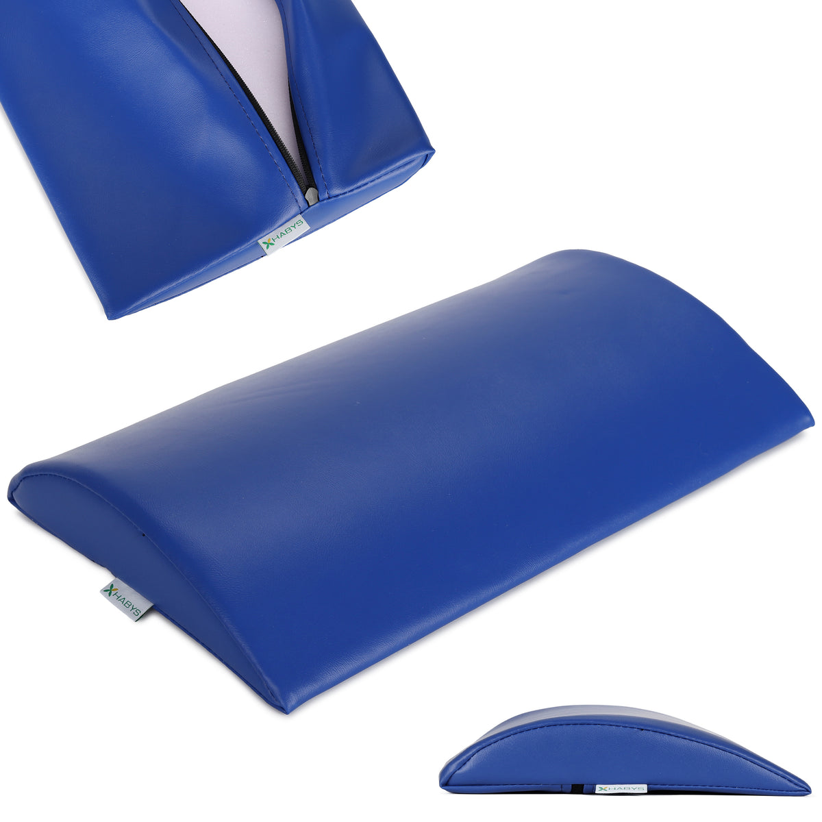Lenden-Halbrolle für Massage | 40x25x5 | Polsterung Vinyl Flex