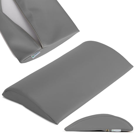Lenden-Halbrolle für Massage | 40x25x5 | Polsterung Satin Comfort