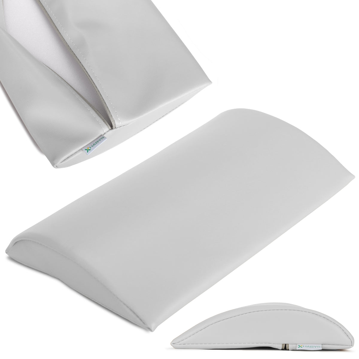 Lenden-Halbrolle für Massage | 40x25x5 | Polsterung Satin Comfort