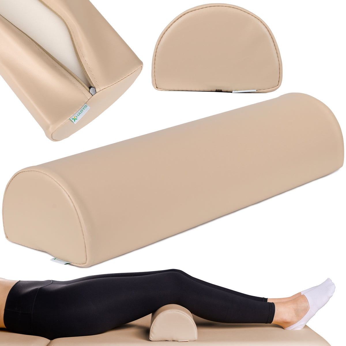 Halbrolle für Massage 60x18x12 | Polsterung Vinyl Flex