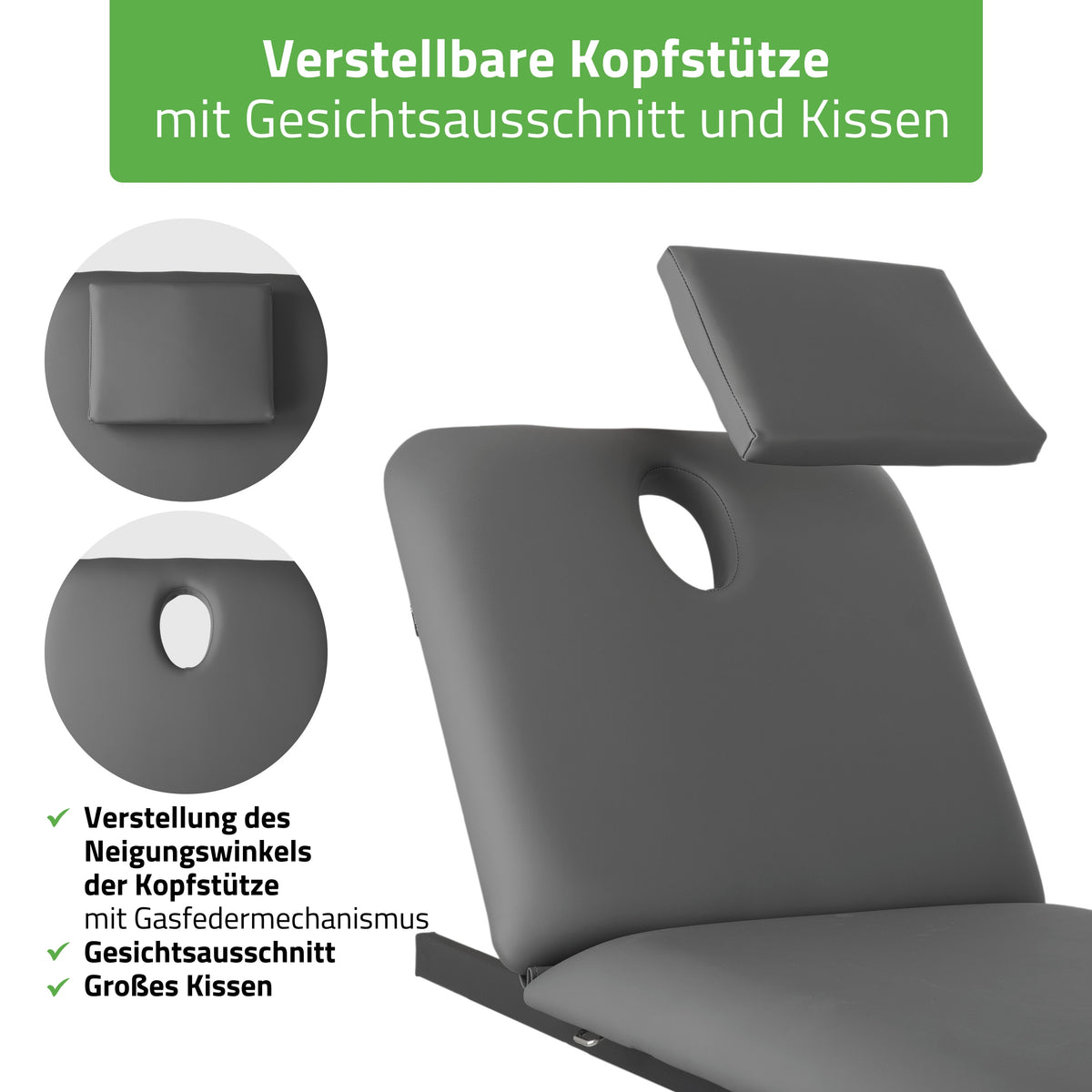 Massageliege Elektrisch Fortis 2 | 2-Segmente | Handfernbedienung