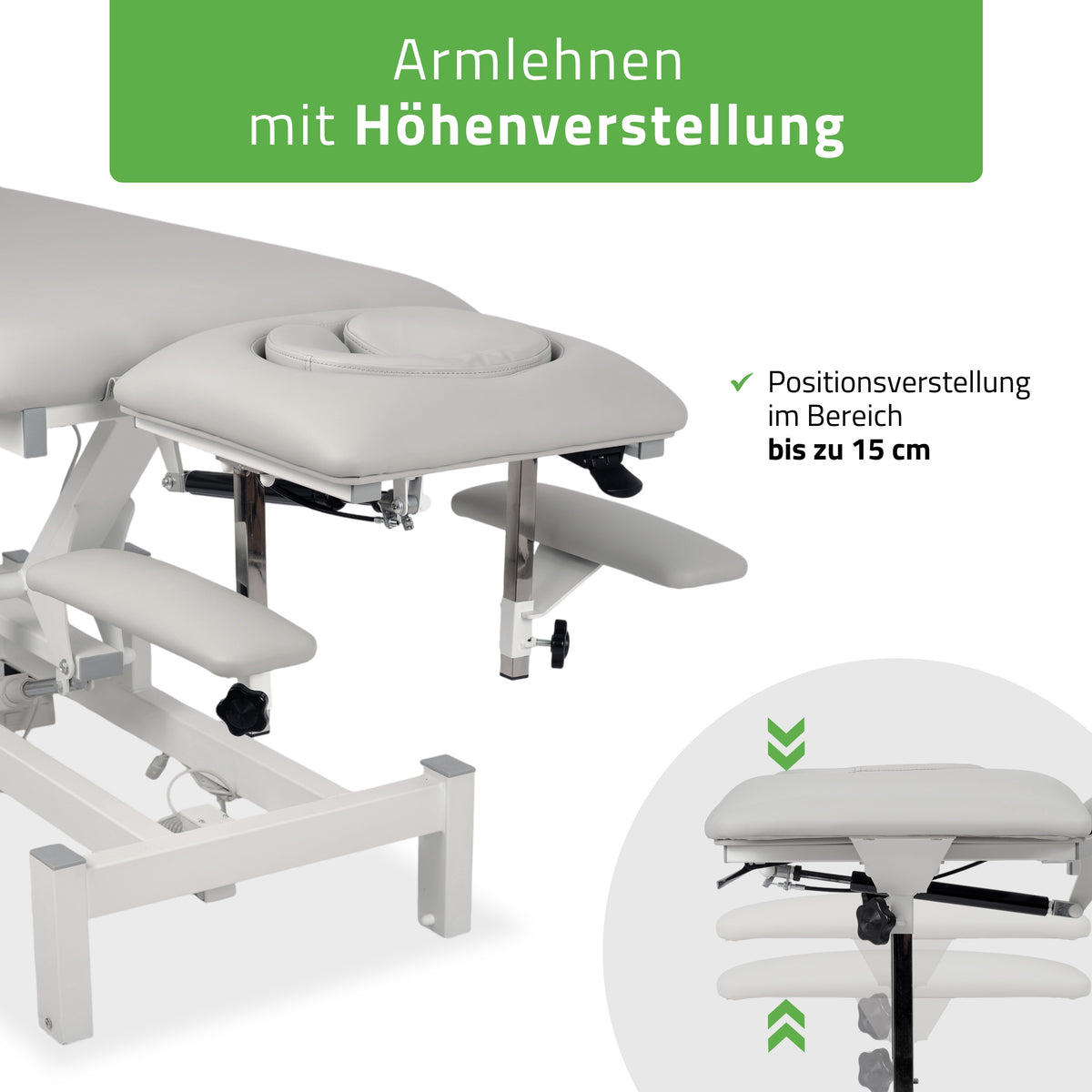 Massageliege Elektrisch Fortis 4 Ergo | 4-Segmente | Handfernbedienung