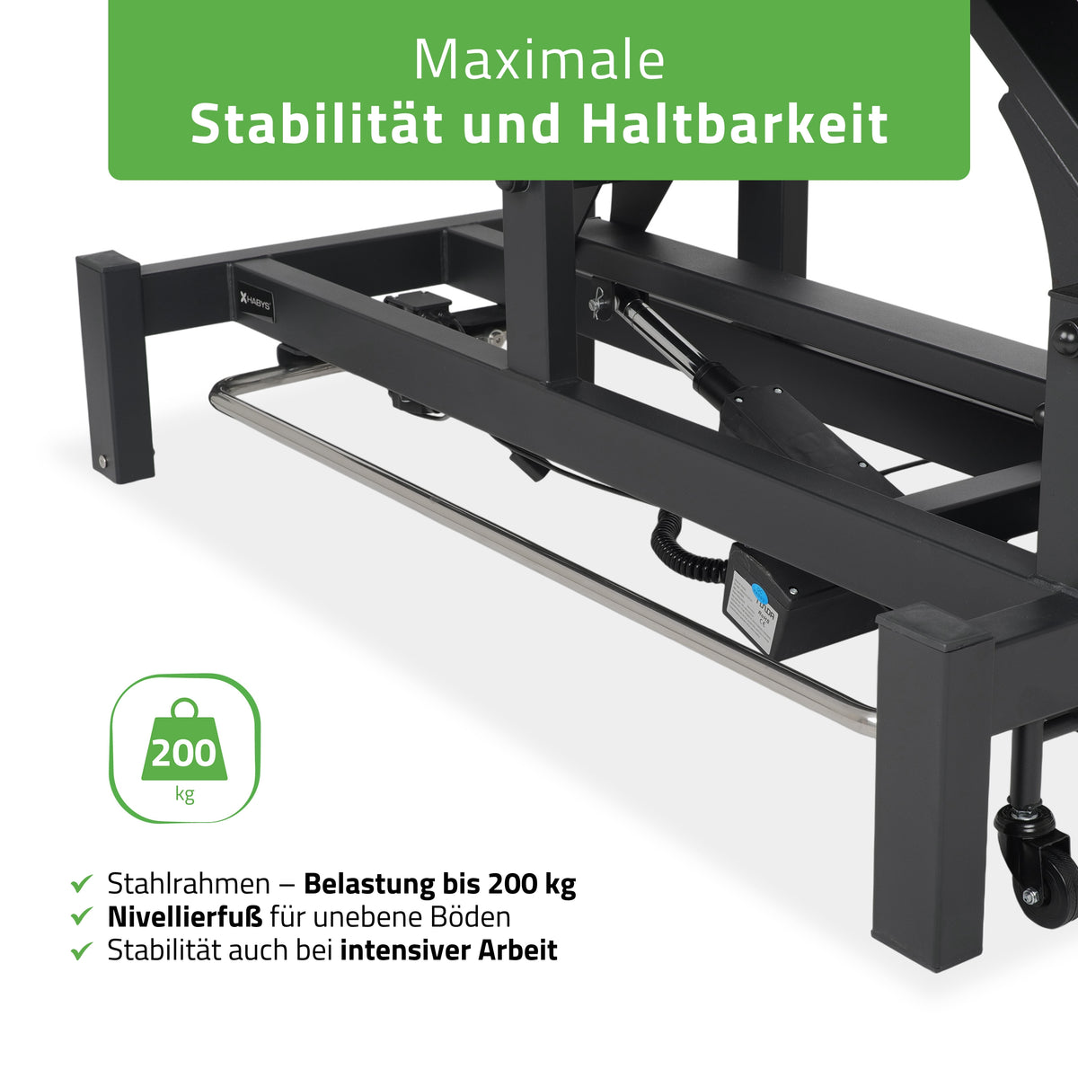 Massageliege Elektrisch Fortis 4 Ergo | 4-Segmente | Handfernbedienung Steuerrahmen