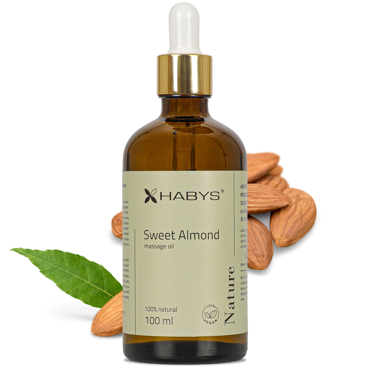 Massageöl Nature Sweet Almond | 100 ml mit Pipette