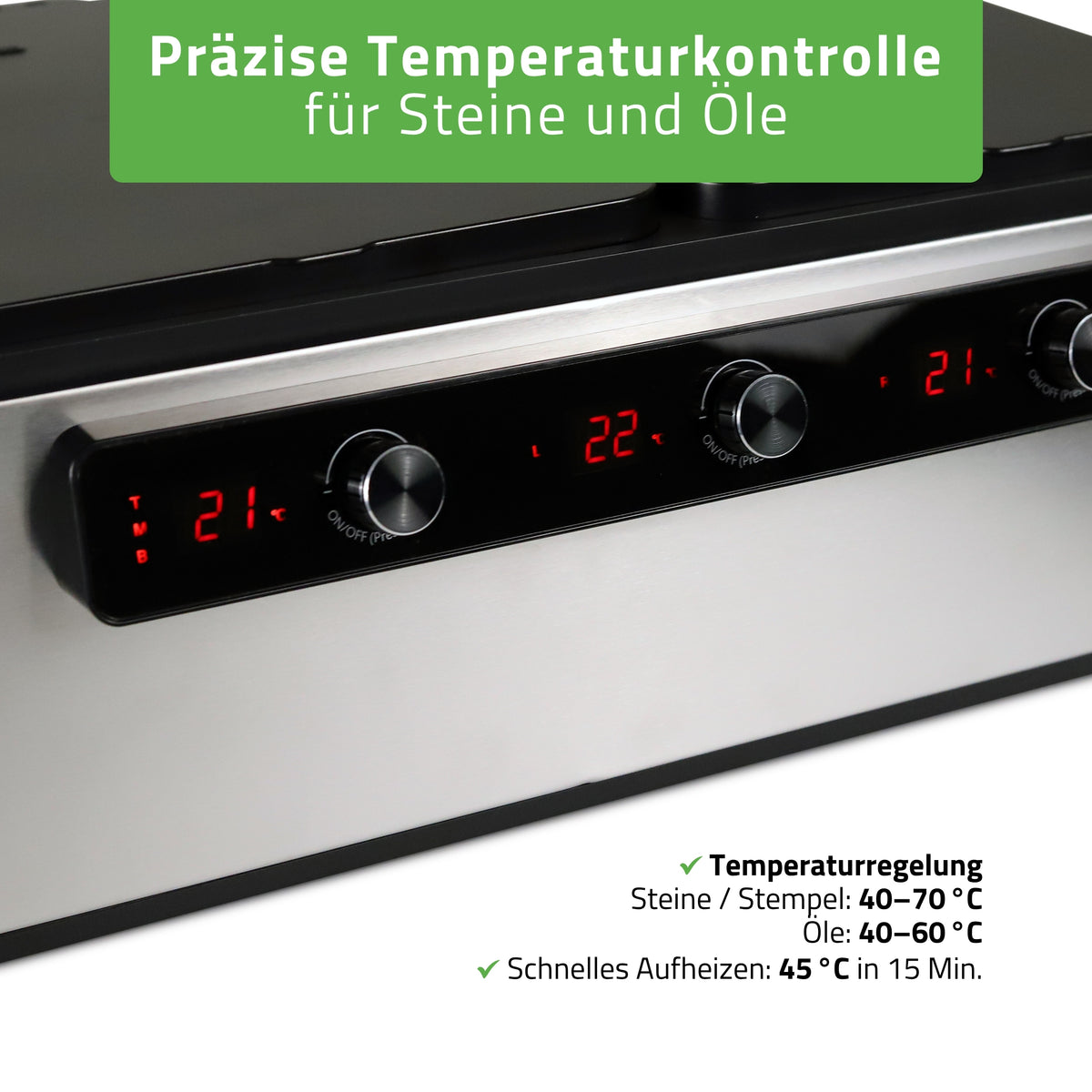 Multifunktionales Hot-Stone-Wärmegerät | für Massagesteine und Öle