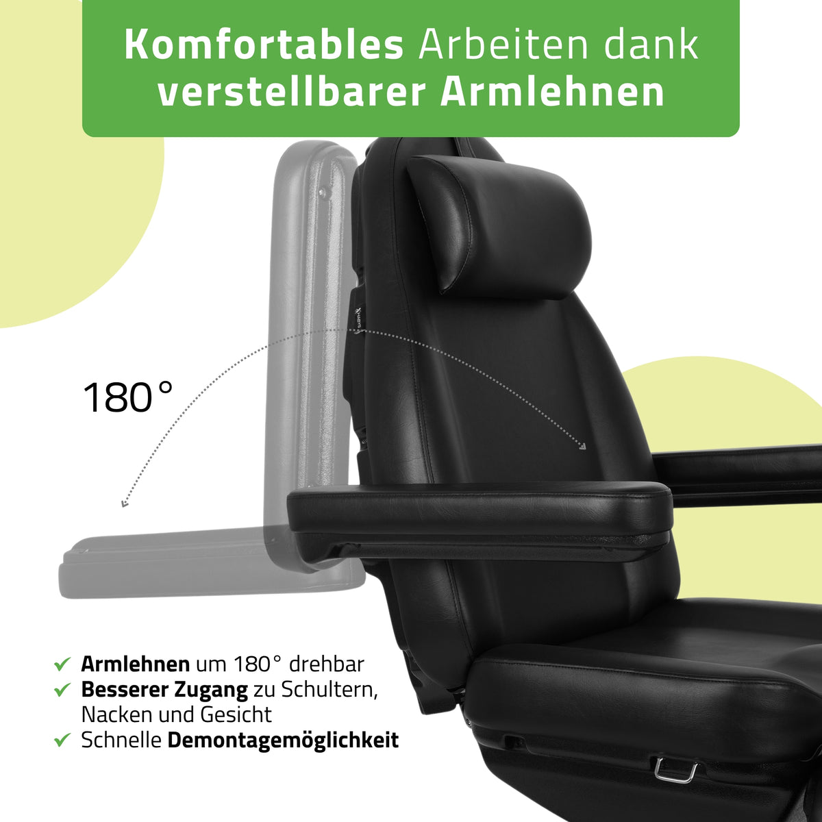 Kosmetikliege Elektrisch | Elara PRO 6P | Kosmetiksessel mit elektrischer Verstellung | Handfernbedienung | 2 - Motoren