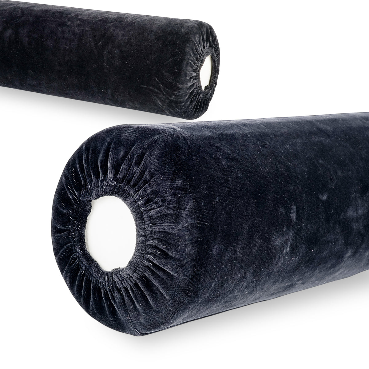 Velours Bezug für Lagerungsrolle mit Gummizug  | 15x60