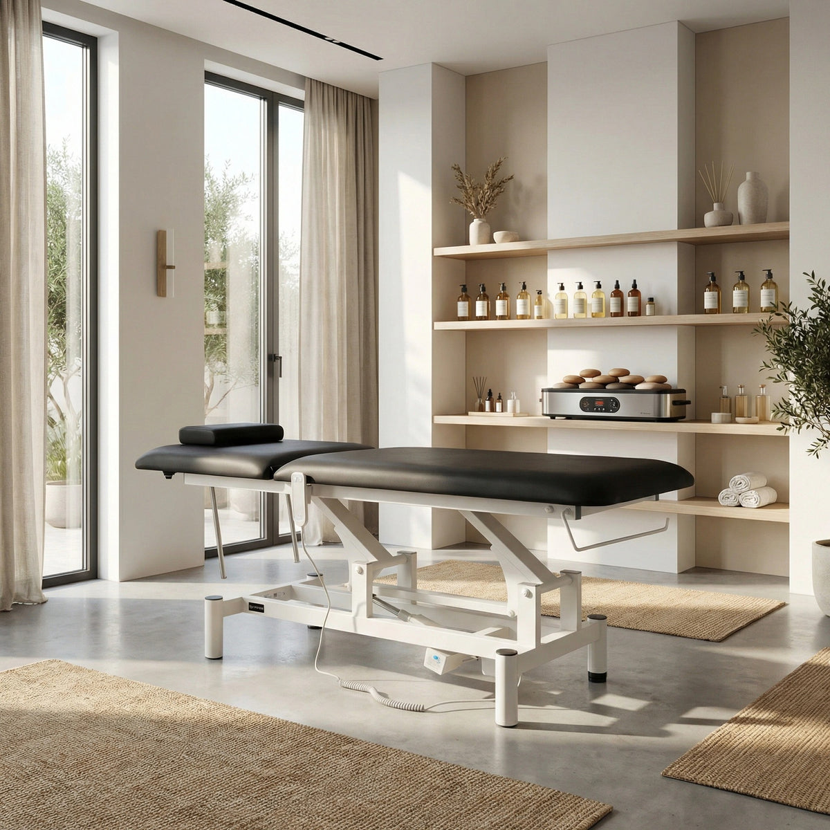 Massageliege Elektrisch Optima | 2-Segmente | Handfernbedienung