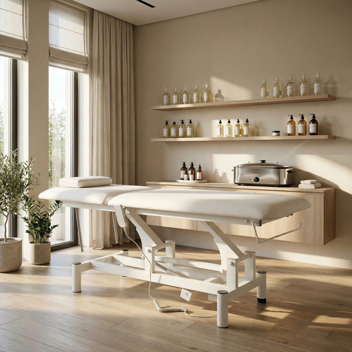 Massageliege Elektrisch Optima | 2-Segmente | Handfernbedienung