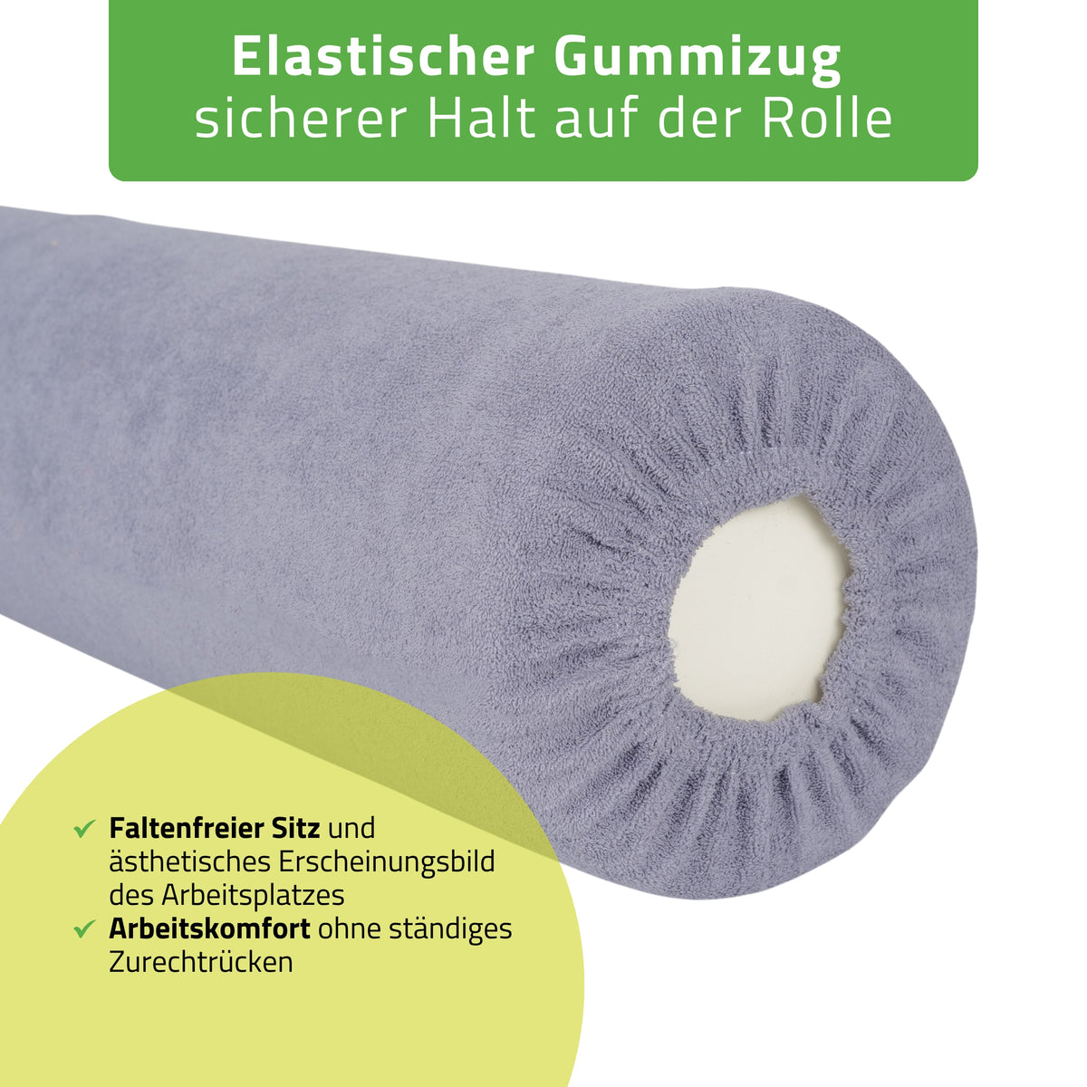 Frottee Bezug für Lagerungsrolle | 15x60 cm