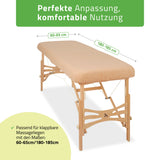 Frottee Bezug für klappbare Massageliegen | 1-teilig | 60-65/180-185 cm
