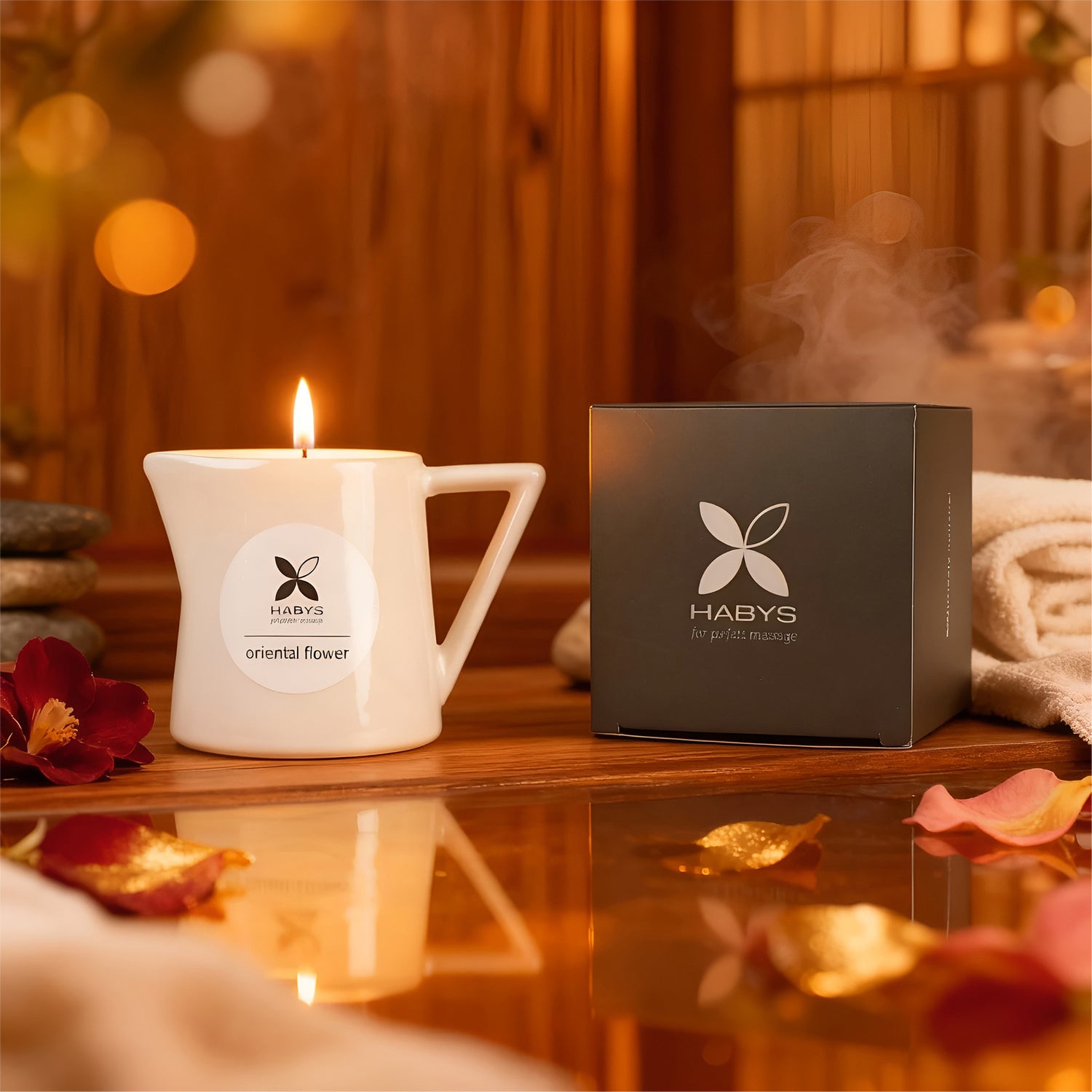 Massagekerze Oriental Flower | 110 ml