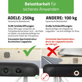 Massageliege Klappbar Adele | Kosmetikliege Tattooliege | Schwarz