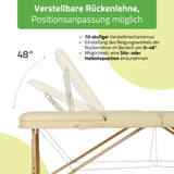 Massageliege Klappbar Bianca | Kosmetikliege