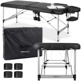 Massageliege Klappbar Nadia | Kosmetikliege Tattooliege | Schwarz 70 cm