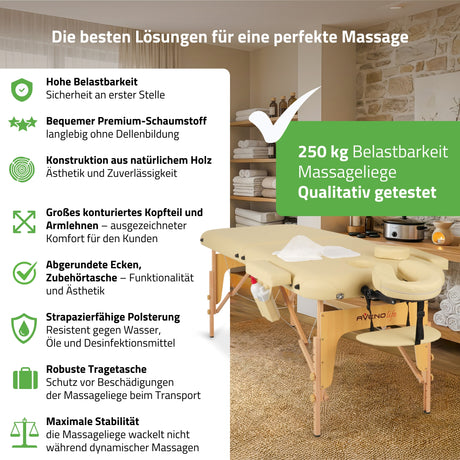 Massageliege Klappbar Sofia | Kosmetikliege