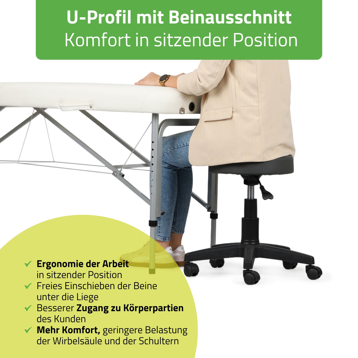 Massageliege Klappbar Vera | Kosmetikliege