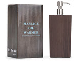 Massageöl-Erwärmer mit 300 ml Aluminiumflasche | Dunkelbraun