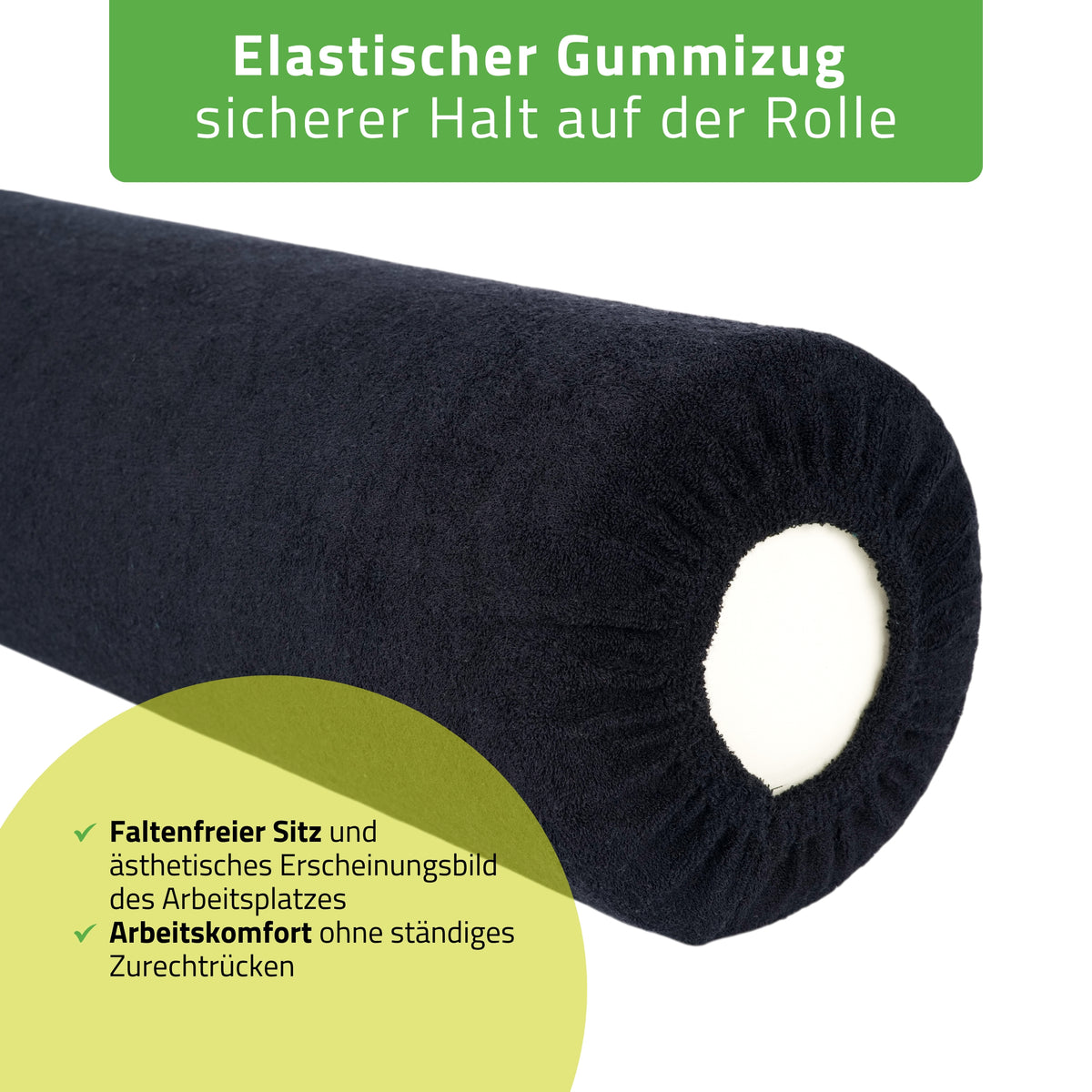 Frottee Bezug für Lagerungsrolle | 15x60 cm