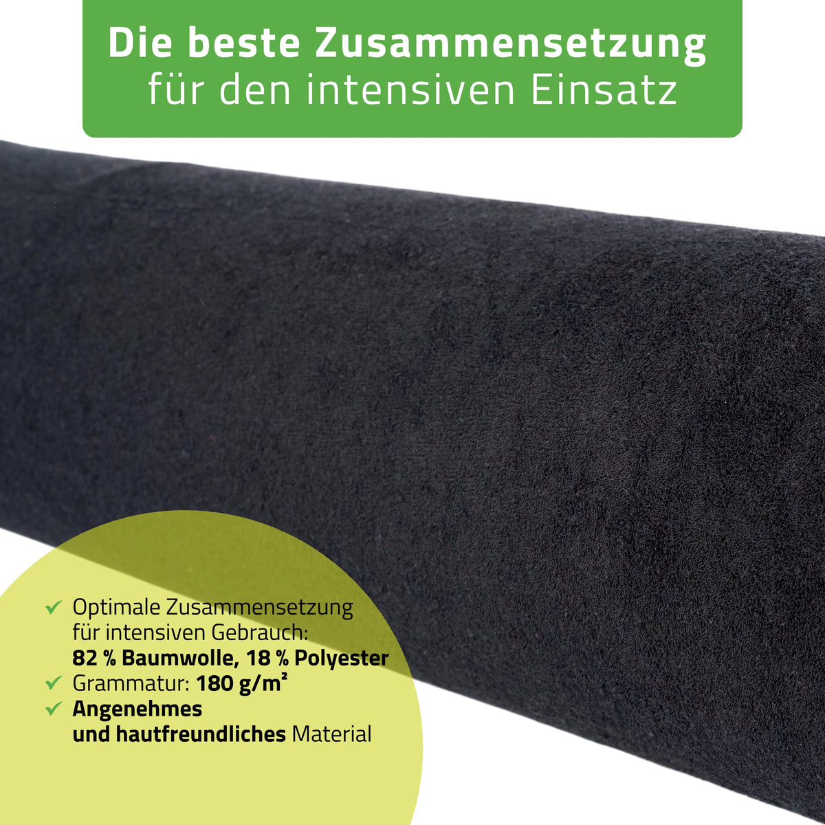 Frottee Bezug für Lagerungsrolle | 15x60 cm