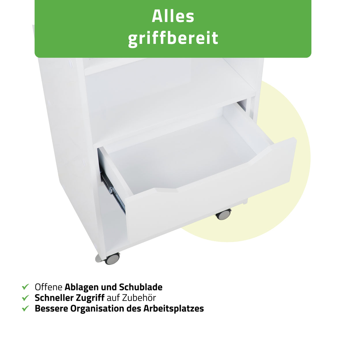 Habys Kosmetikwagen Ario |  Weiß