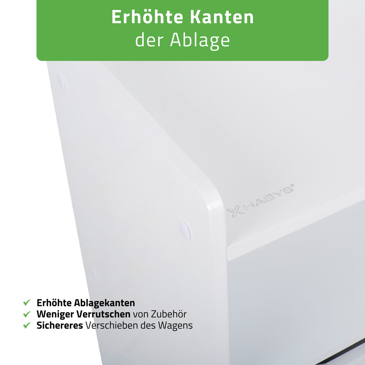 Habys Kosmetikwagen Ario |  Weiß