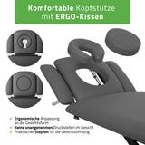 Therapieliege Elektrisch Evero Cross X4 Ergo | 4-Segmente | Handfernbedienung | Grau-Schwarz