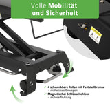 Therapieliege Elektrisch Evero Cross X5 Ergo | 5-Segmente | Steuerrahmen | Grau-Schwarz
