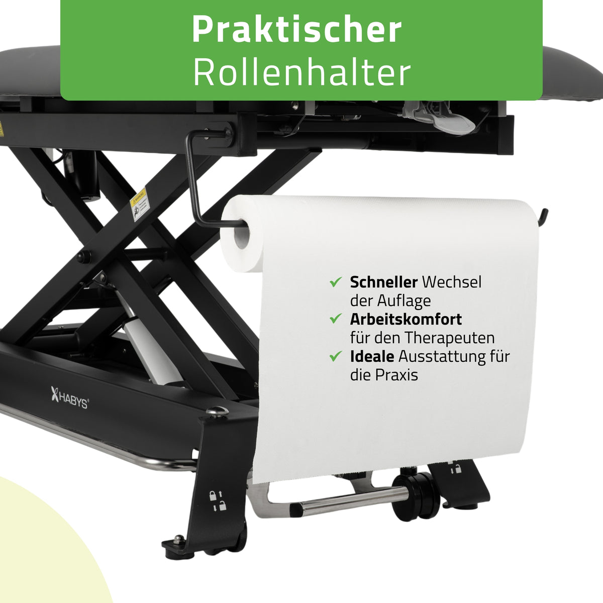 Therapieliege Elektrisch Evero Cross X5 Ergo | 5-Segmente | Steuerrahmen | Grau-Schwarz