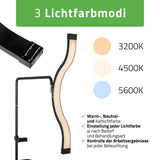 Habys VENA LED-Kosmetiklampe | 45W |  für Wimpern-, Augenbrauenstyling und Permanent Make-up