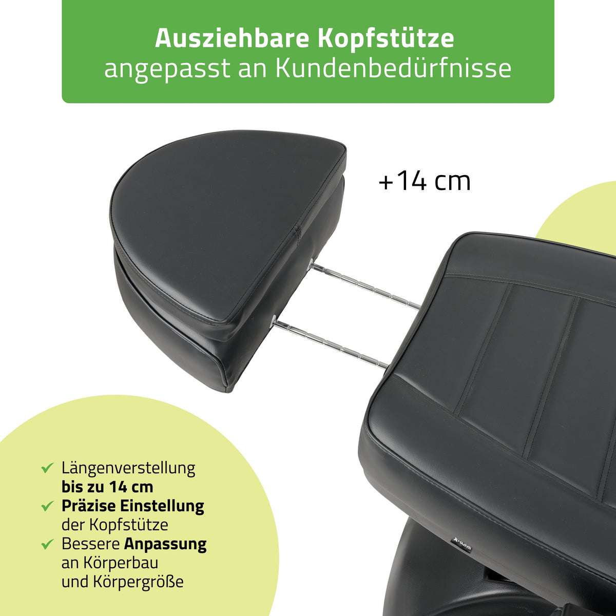 Kosmetikliege Elektrisch | Leo PRO 4 | Kosmetiksessel mit elektrischer Verstellung | Handfernbedienung