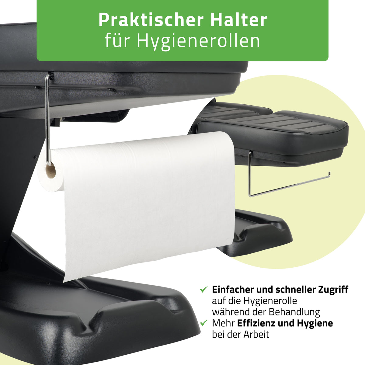 Kosmetikliege Elektrisch | Leo PRO 4 | Kosmetiksessel mit elektrischer Verstellung | Handfernbedienung