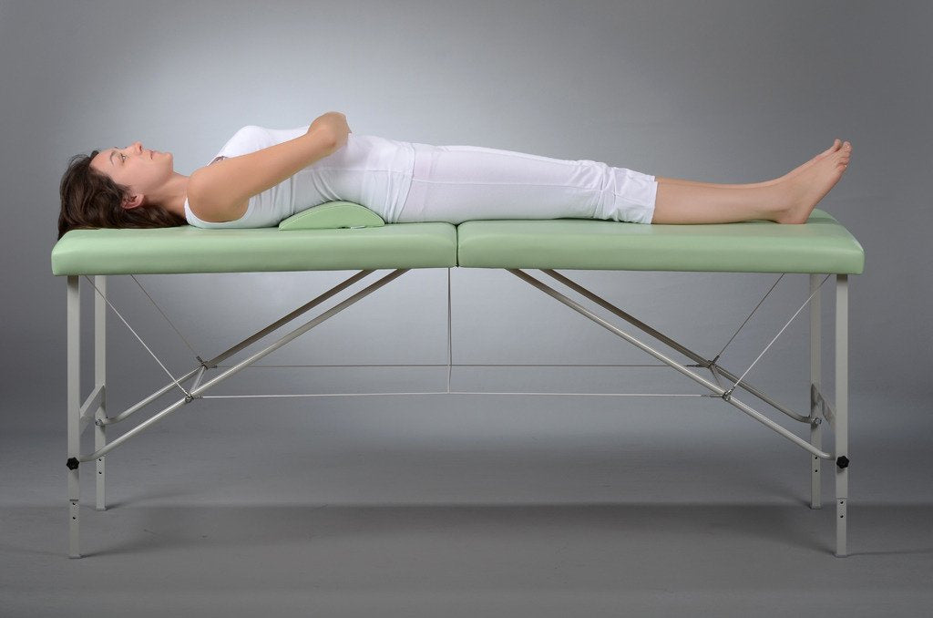 Lenden-Halbrolle für Massage | 40x25x7 | Polsterung Vinyl Flex