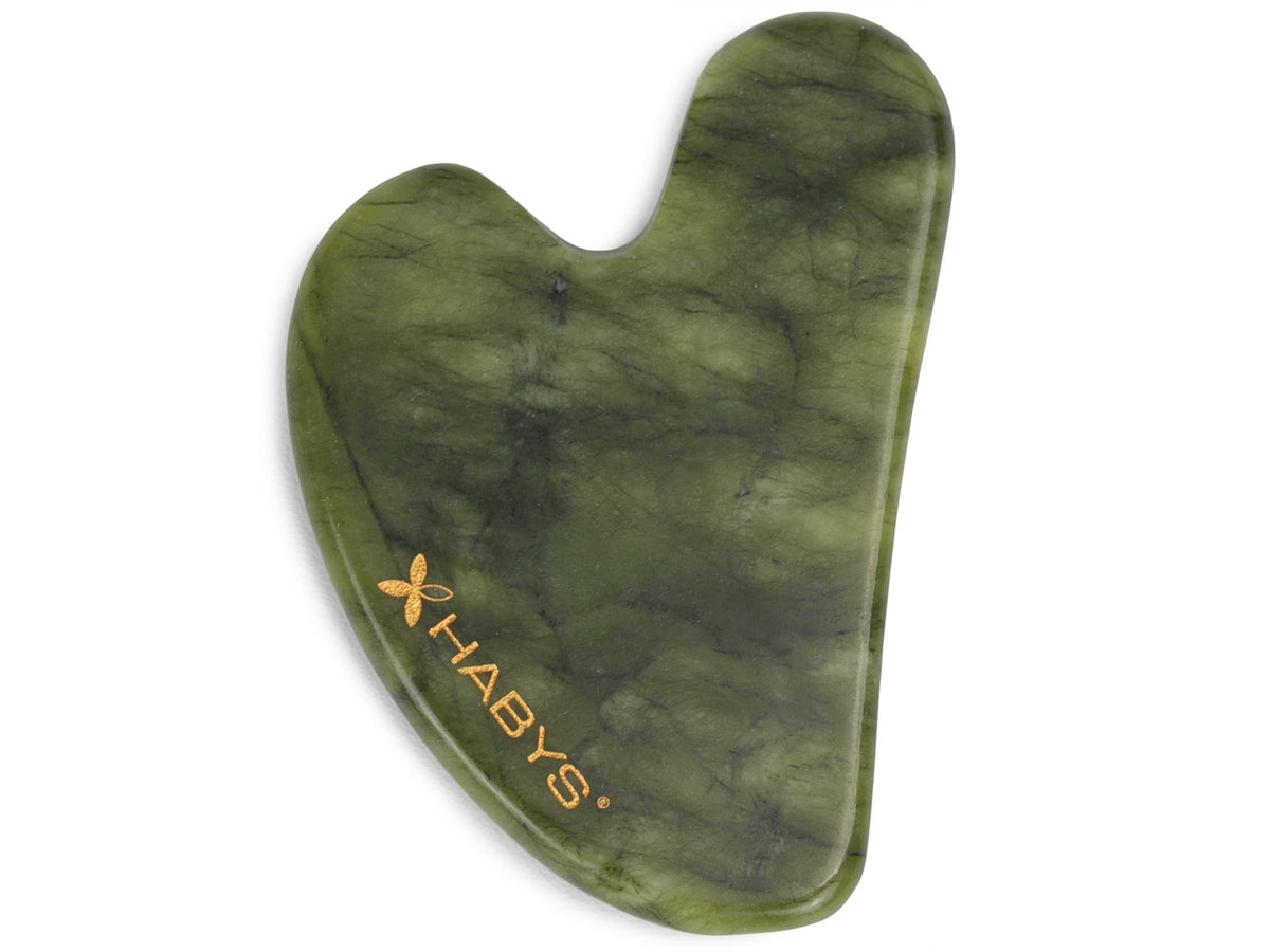 Massage-Set Gua Sha aus Jade | Stein Roller